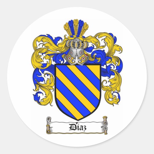 STICKER ROND DIAZ FAMILLE CREST - DIAZ BRAS (Devant)