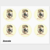 Sticker Rond Dickens Fantôme Scrooge Un Conte de Noël (Feuille)
