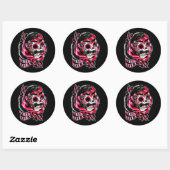 Sticker Rond Die Pretty (Feuille)