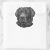Sticker Rond Diesel, Black Labrador Retriever (Sac)