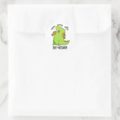 Sticker Rond Diet-nosaurus Blagues de Dinosaure Drôles  (Sac)