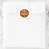 Sticker Rond Dieu aime (Sac)