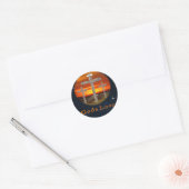 Sticker Rond Dieu aime (Enveloppe)