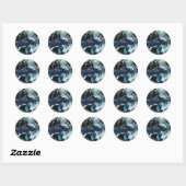 STICKER ROND DIEU DE LA VAGUE (Feuille)