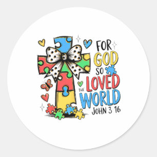 Sticker Rond Dieu Dit Que Vous Êtes Des Versets De La Bible Awa