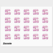 Sticker Rond dieu est amour (Feuille)