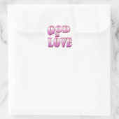 Sticker Rond dieu est amour (Sac)