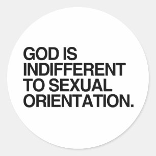 STICKER ROND DIEU EST INDIFÉRENT