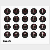 Sticker Rond Dieu est mort (Feuille)