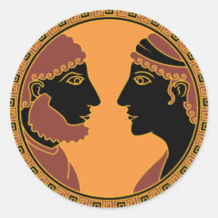 Sticker Rond dieu grec et déesse