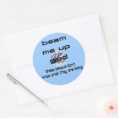 Sticker Rond Dieu me fais vibrer (Enveloppe)