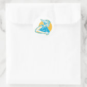 Sticker Rond Dieu romain Mercury Hermes (Sac)