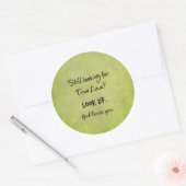 Sticker Rond Dieu t'aime Citation chrétienne (Enveloppe)