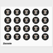 Sticker Rond Différences d'acceptation Puzzle Coeur Koala Autis (Feuille)