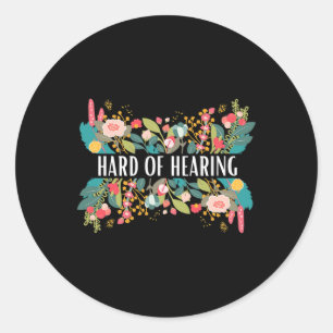 Sticker Rond Difficile d'alerte et de conception de sensibilisa