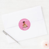 Sticker Rond Difficile d'oreille S'il vous plaît Portez avec mo (Enveloppe)