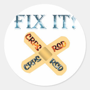 Sticker Rond Difficulté de CRP/RSD il ! Aide de bande X