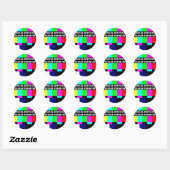 Sticker Rond Difficultés techniques (Feuille)
