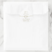 Sticker Rond Diffuser l'amour pas les germes Mariage simple (Sac)