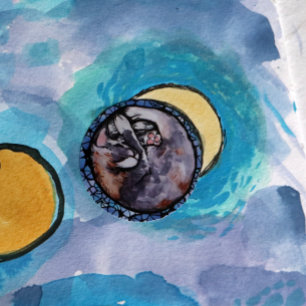 Sticker Rond Dilute Calico Chats Bouddles Chats Maine Coon