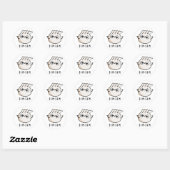 Sticker Rond Dim-sum Funny Dimsum Math Pun (Feuille)