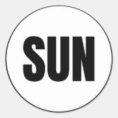 Sticker Rond dimanche (Devant)