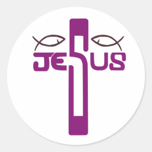 Sticker Rond dimanche de la Résurrection de Jésus