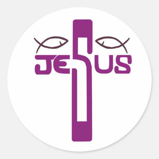 Sticker Rond dimanche de la Résurrection de Jésus (Devant)