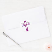 Sticker Rond dimanche de la Résurrection de Jésus (Enveloppe)