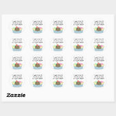Sticker Rond Dimanche Fun (Feuille)