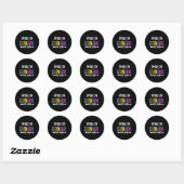 Sticker Rond Dimelo En Espanol Maestra espagnol bilingue (Feuille)