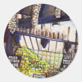 Sticker Rond Dimensions de curiosité (Devant)