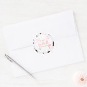 Sticker Rond DINA Space Cowgirl Desert Enterrement de vie de je (Enveloppe)