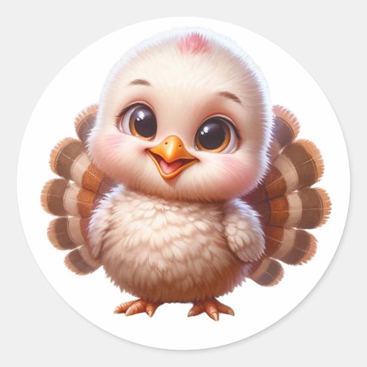 Sticker Rond dinde (Devant)