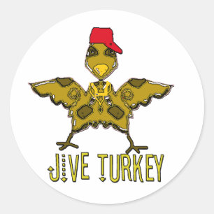 Sticker Rond dinde bidon