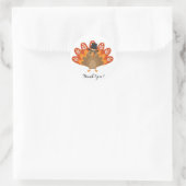 Sticker Rond Dinde de Thanksgiving (Sac)