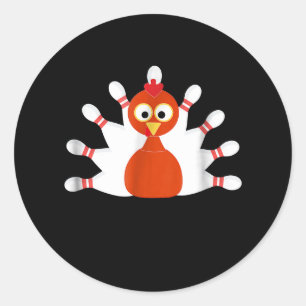 Sticker Rond dinde sportive et bowling - grâces