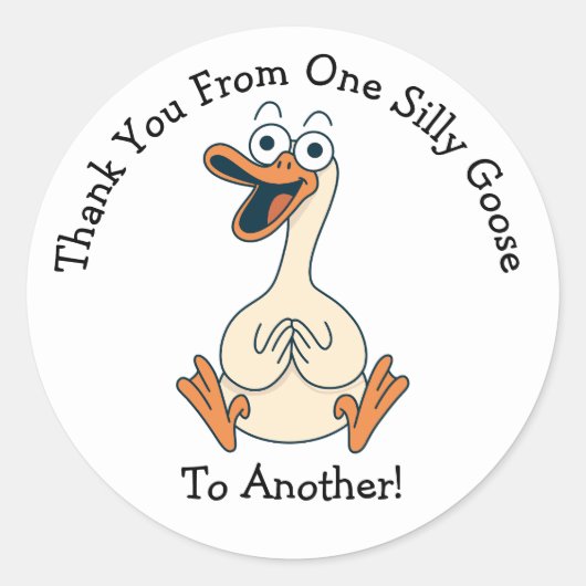Sticker Rond Dindon Fou Merci (Devant)
