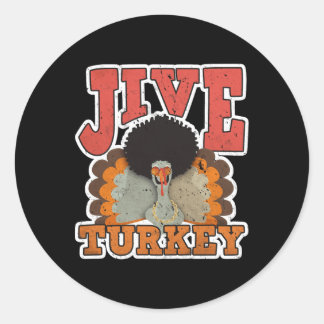 Sticker Rond Dindon Jive - Cadeaux Rétro Années 70 - Vintage 70