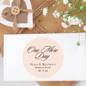 Sticker Rond Dîner de répétition de la veille de mariage Faveur