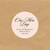 Sticker Rond Dîner de répétition de la veille de mariage Faveur