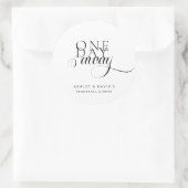 Sticker Rond Dîner de répétition élégant moderne (Sac)