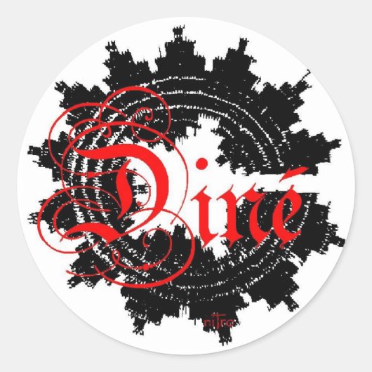 Sticker Rond dinez (Devant)