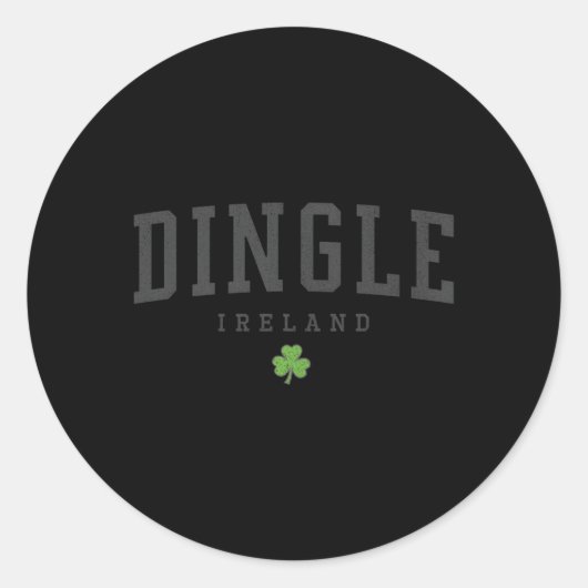 Sticker Rond Dingle Irlande C Grey (Devant)