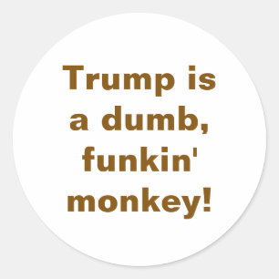 Sticker Rond Dingo Trump Hankamer Artjunkhaus Bande Dessinée