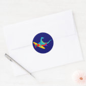 Sticker Rond Dino Aviator (Enveloppe)