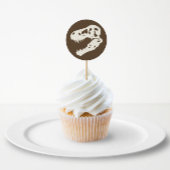 Sticker Rond Dino Dig Dinosaur Excavation Anniversaire Invitati