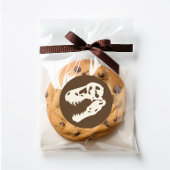 Sticker Rond Dino Dig Dinosaur Excavation Anniversaire Invitati