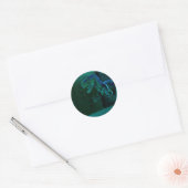 Sticker Rond Dino vert (Enveloppe)