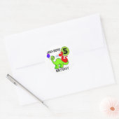 Sticker Rond Dinosaur 5e anniversaire T-shirts et cadeaux (Enveloppe)